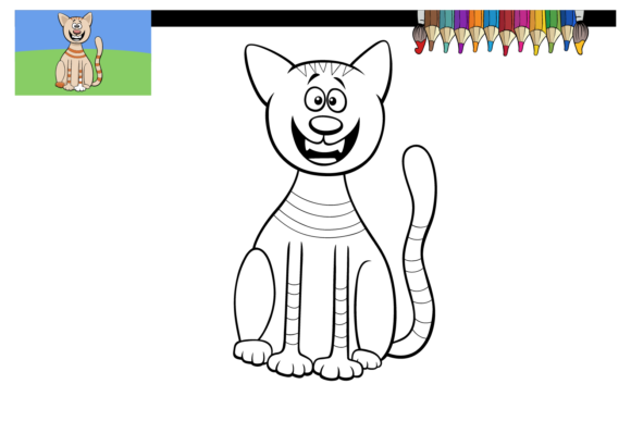 Dog and Cat Coloring Pages for Kids
