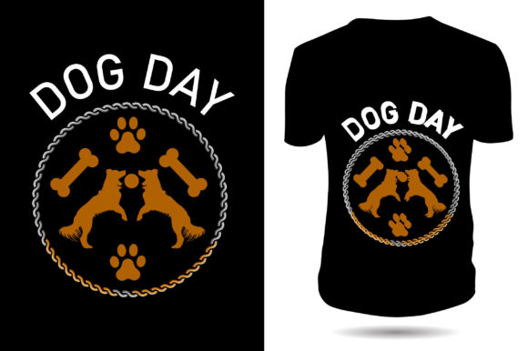 Dog Day Tshirt Design: Embroidery Field Notes